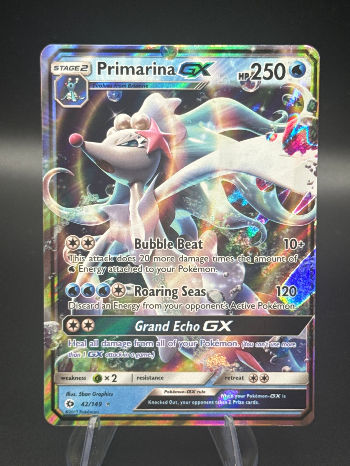 Pokémon TCG: 2016 Primarina GX 42/149 SM: Base Set