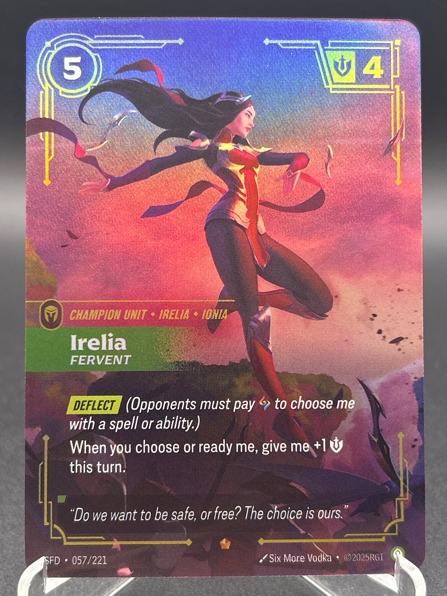 Riftbound TCG: 2026 Irelia - Fervent - 057/221 - SFD: Spiritforged