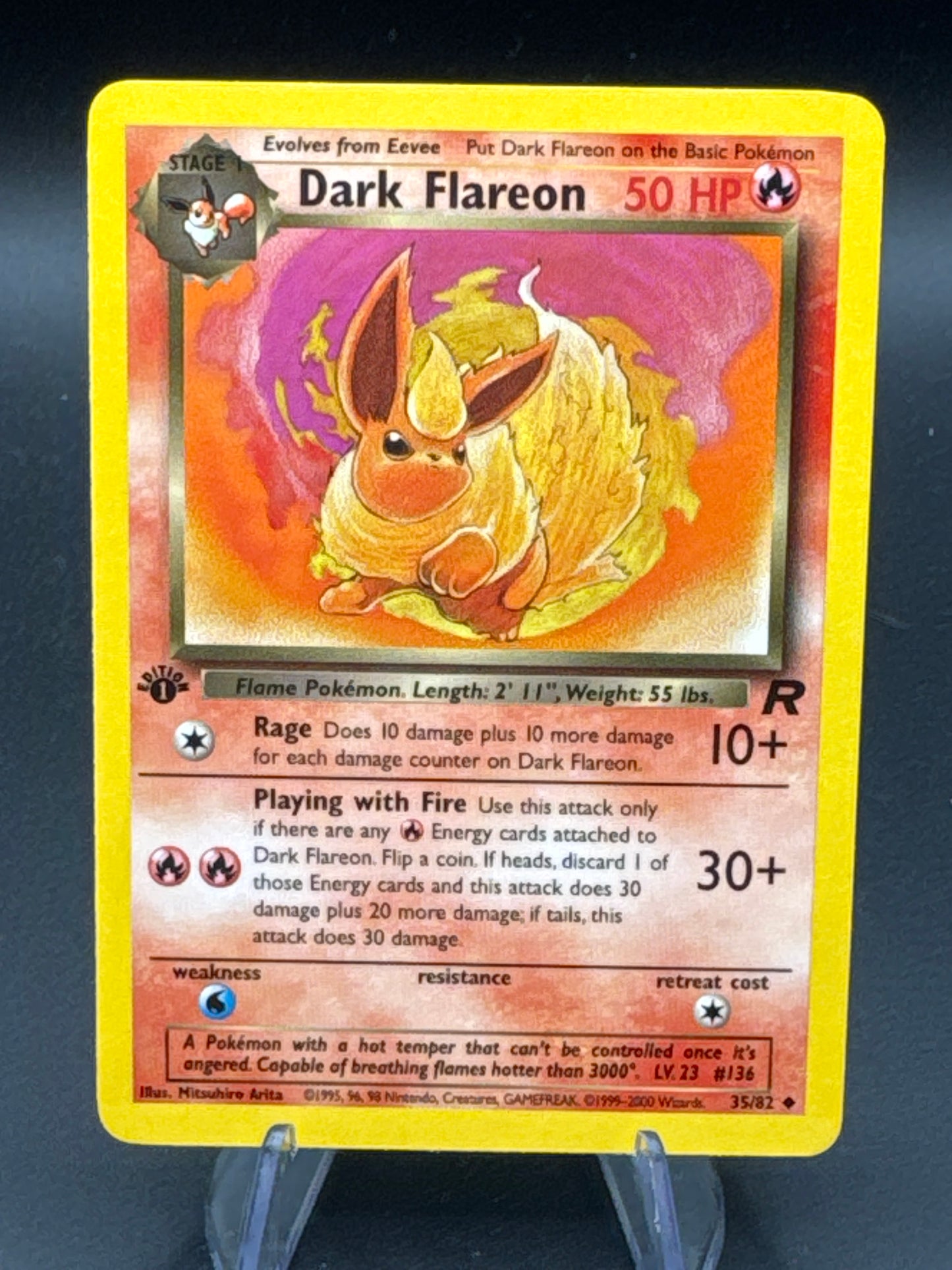 Pokémon TCG: 2000 Dark Flareon 35/82 - 1st Edition Team Rocket