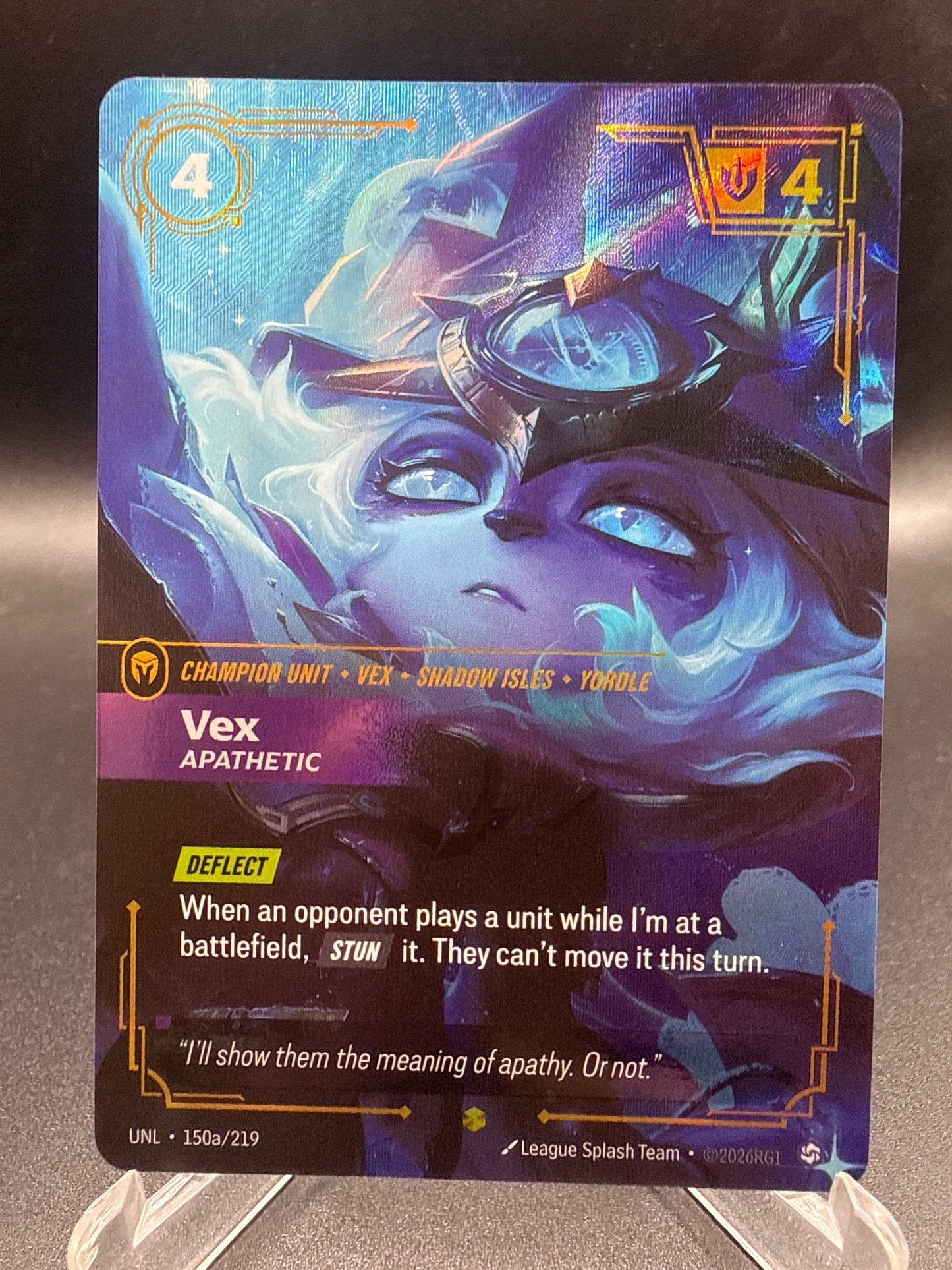 Riftbound TCG: 2026 Vex - Apathetic (Alternate Art) - Unleashed (UNL)
