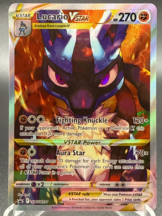 Pokémon TCG: 2023 Lucario VSTAR SWSH291 SWSH: Crown Zenith ETB Promo