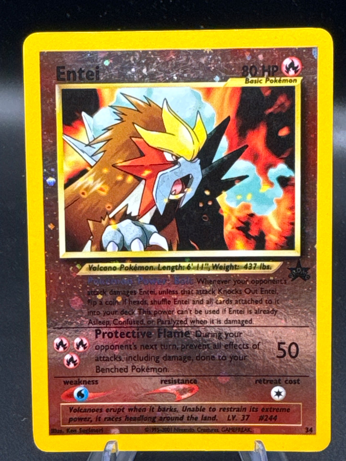 Pokémon TCG: 2001 Entei - #34 - WoTC Promo