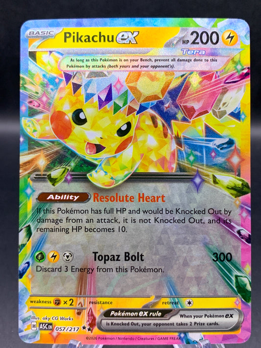 Pokémon TCG: 2026 Pikachu ex - 057/217  - ME: Ascended Heroes