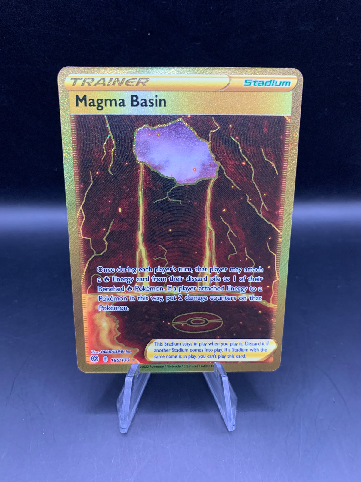 Pokémon TCG: 2022 Magma Basin 185/172 Brilliant Stars Gold
