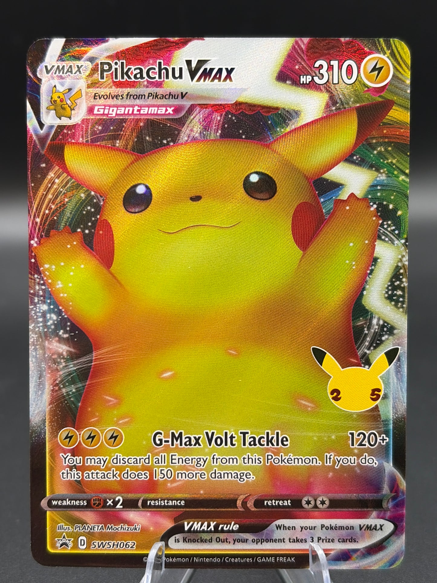 Pokémon TCG: 2021 Pikachu Vmax- SWSH062: Celebrations Promo