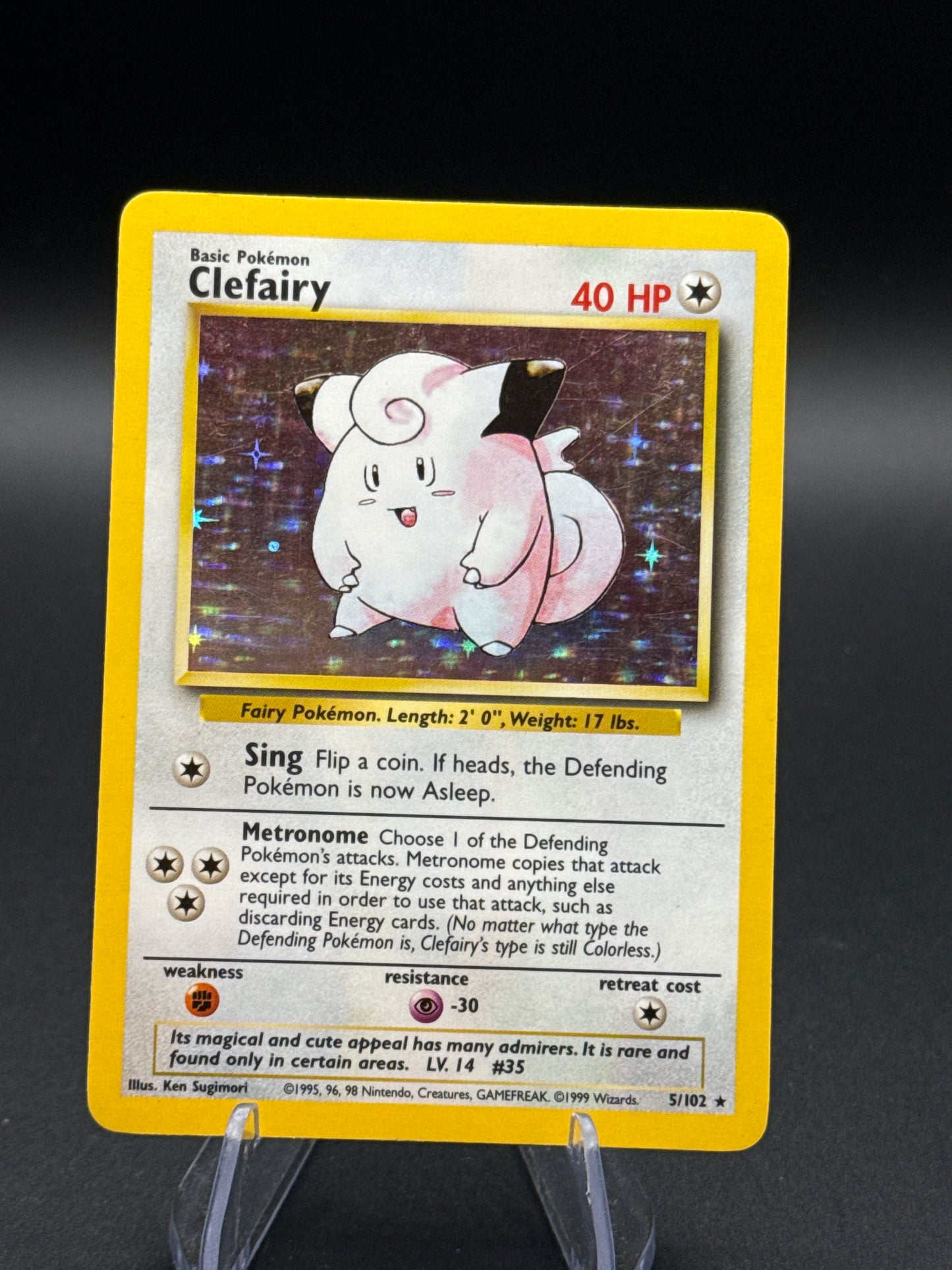 Pokémon TCG: 1999 Clefairy - 5/102 - Base Set Holo