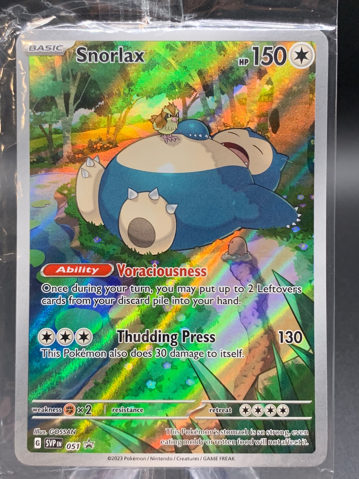 Pokémon TCG: 2023 Snorlax - #051 - SV: Scarlet & Violet Promo Sealed