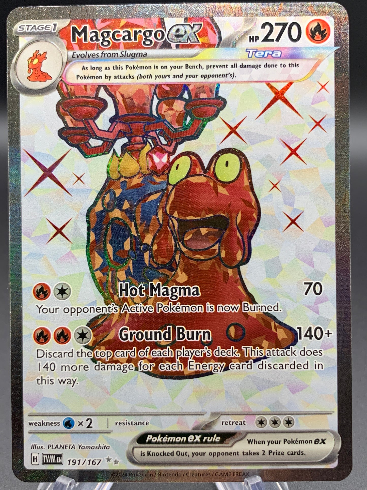 Pokémon TCG: 2024 Magcargo ex - 191/167 - SV06: Twilight Masquerade