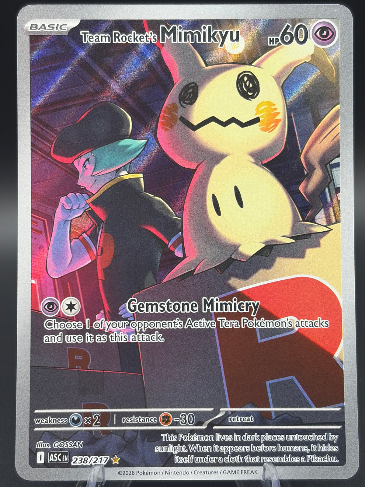 Pokémon TCG: 2026 Team Rocket's Mimikyu - 238/217 - ME: Ascended Heroes