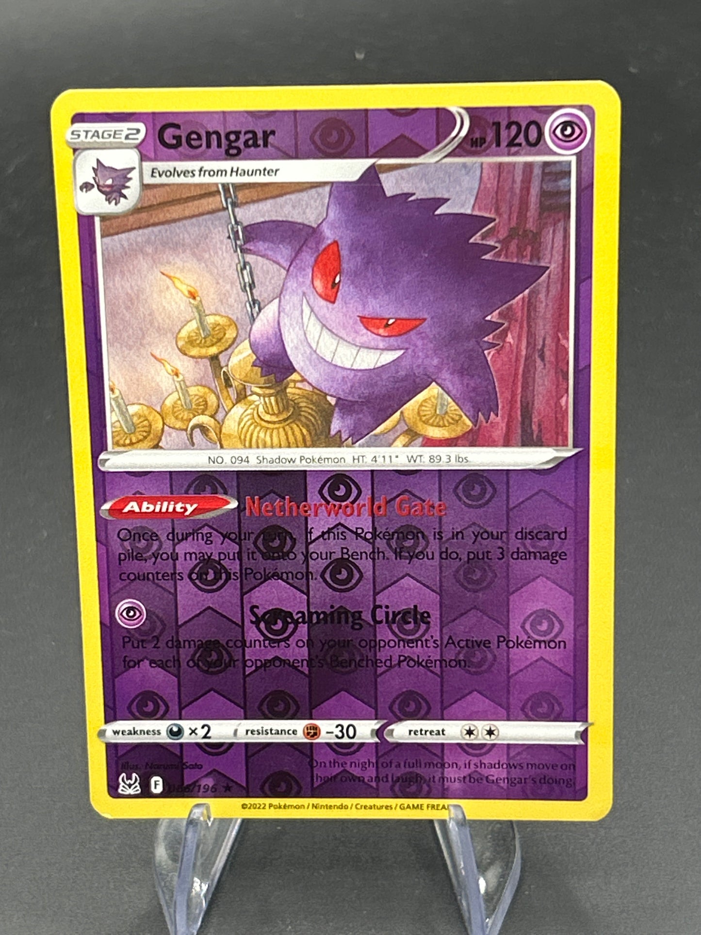 Pokémon TCG: Gengar - 066/196 - Reverse Holo - Lost Origin