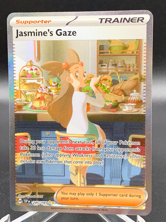 Pokémon TCG 2024 Jasmine’s Gaze 245/191 S&V: Surging Sparks