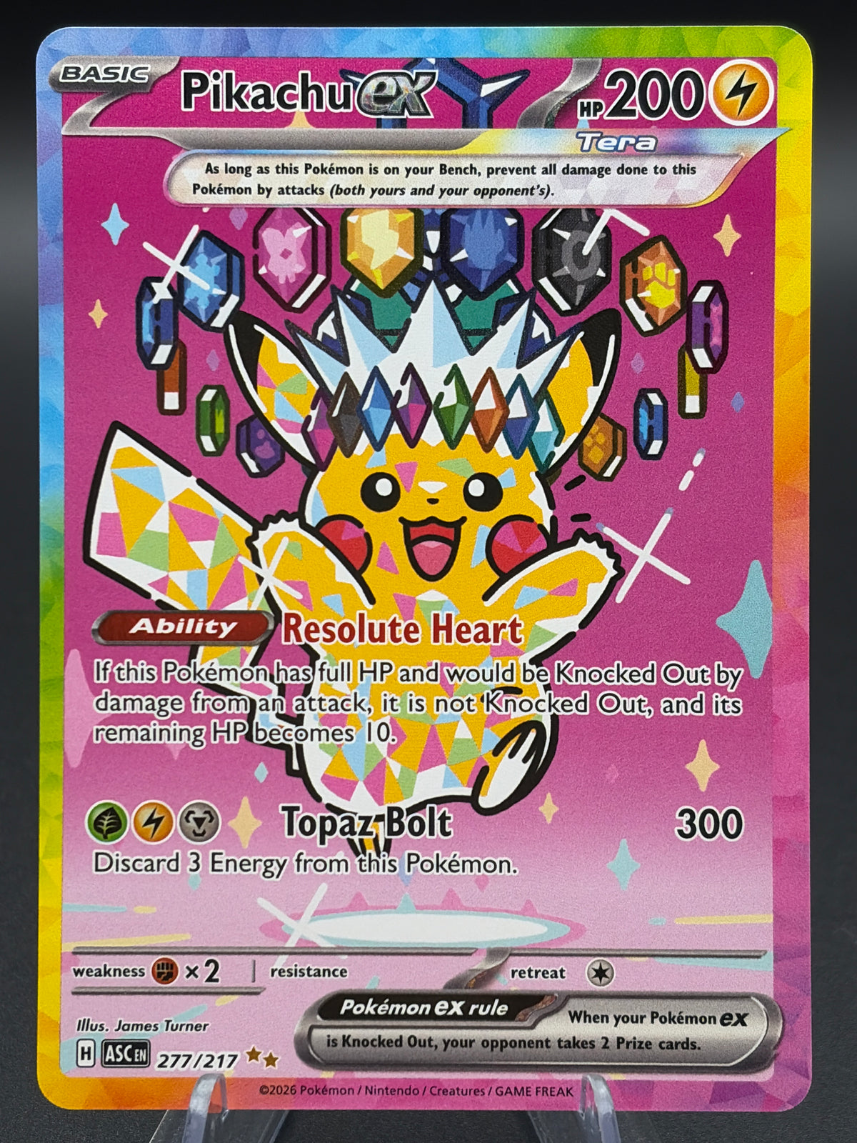 Pokémon TCG: 2026 Pikachu ex - 277/217 - ME: Ascended Heroes