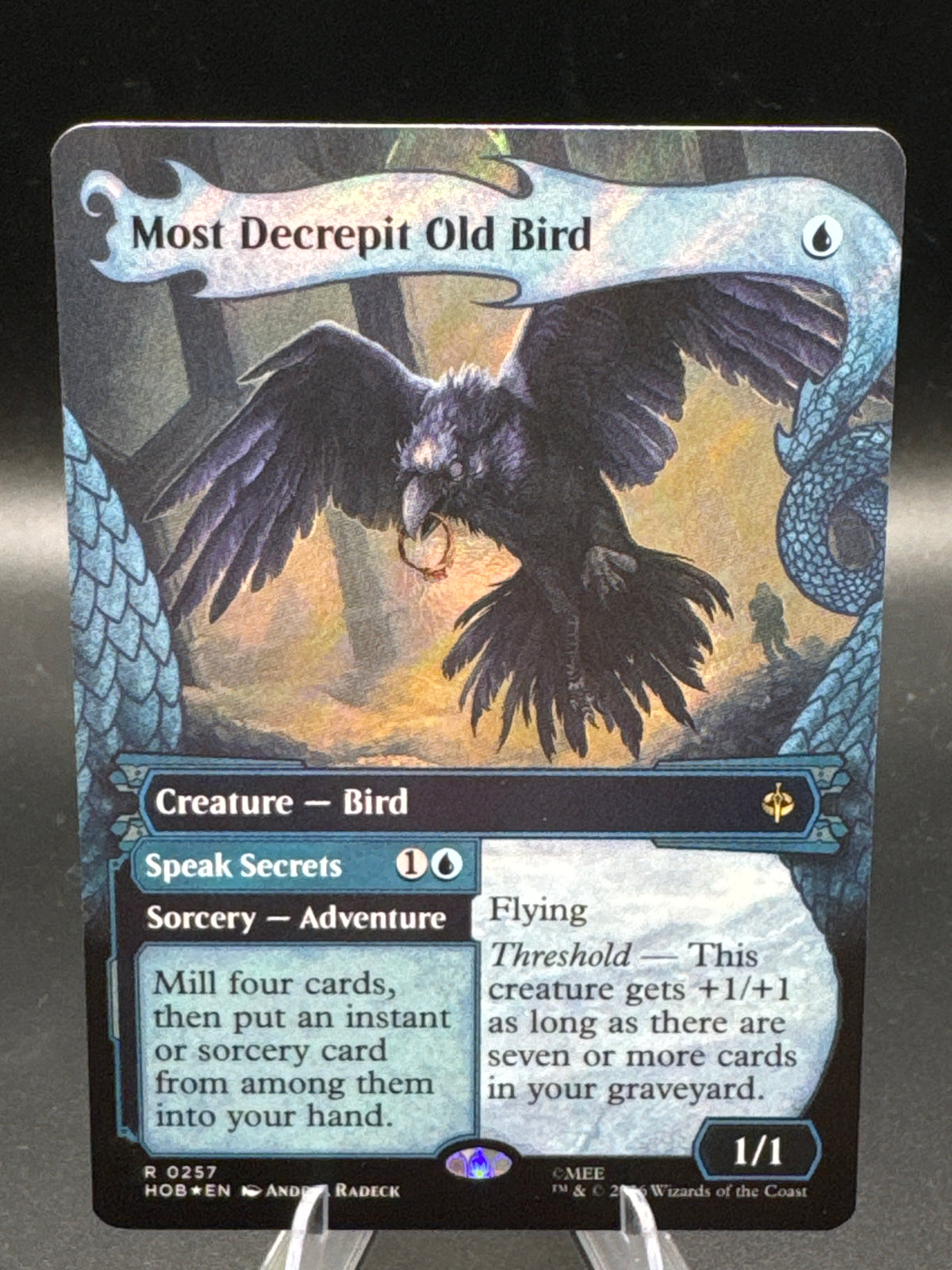 MTG TCG: 2026 Most Decrepit Old Bird (Showcase) (Surge Foil) - 0257 - The Hobbit (HOB)