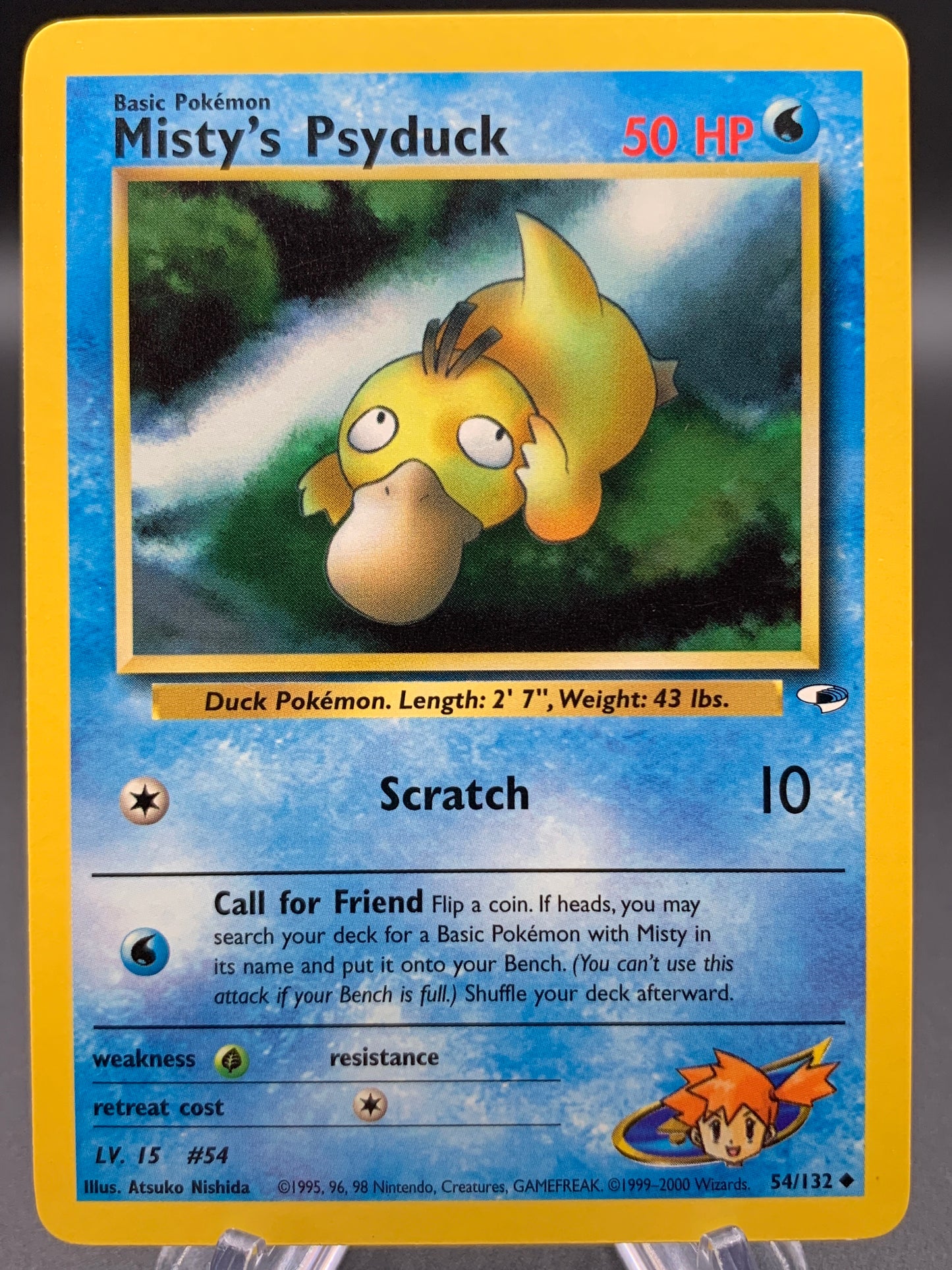 Pokémon TCG: 1998 Misty's Psyduck - 54/132- Gym Heroes