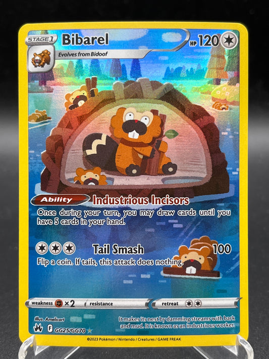 Pokémon TCG: 2023 Bibarel - GG25/GG70 - SWSH: Crown Zenith Galarian Gallery
