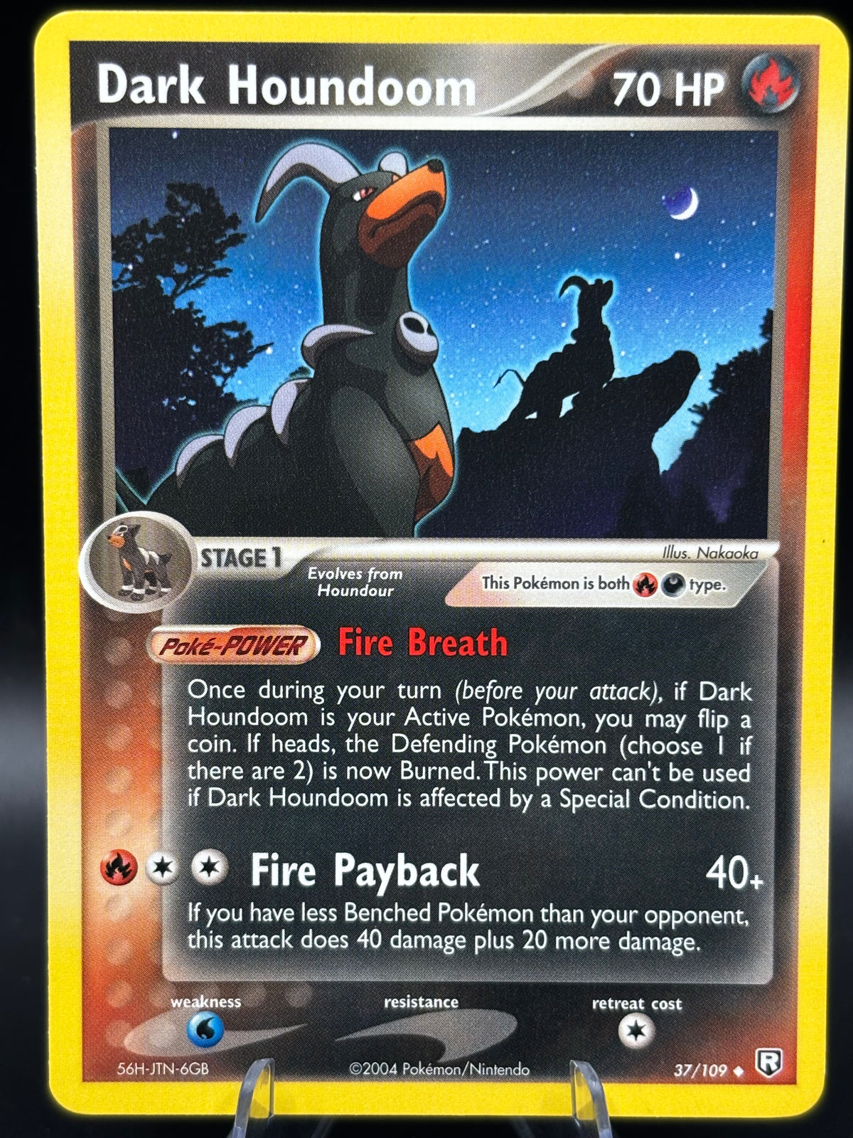 Pokemon TCG: Dark Houndoom - 037/109 - EX Team Rocket Returns (RR)