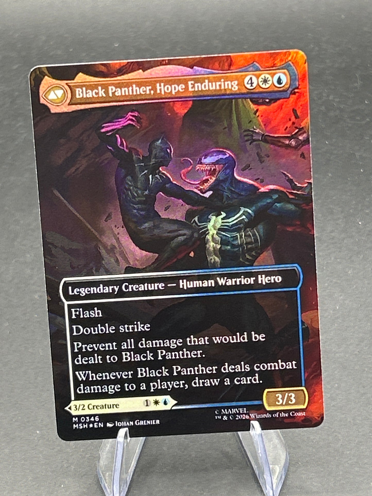 MTG TCG: King T'Challa (Borderless) (0346) - Marvel Super Heroes (MSH)