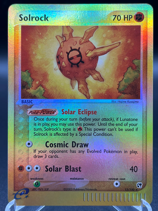 Pokémon TCG: 2004 Solrock 13/100 Sandstorm Reverse Holo