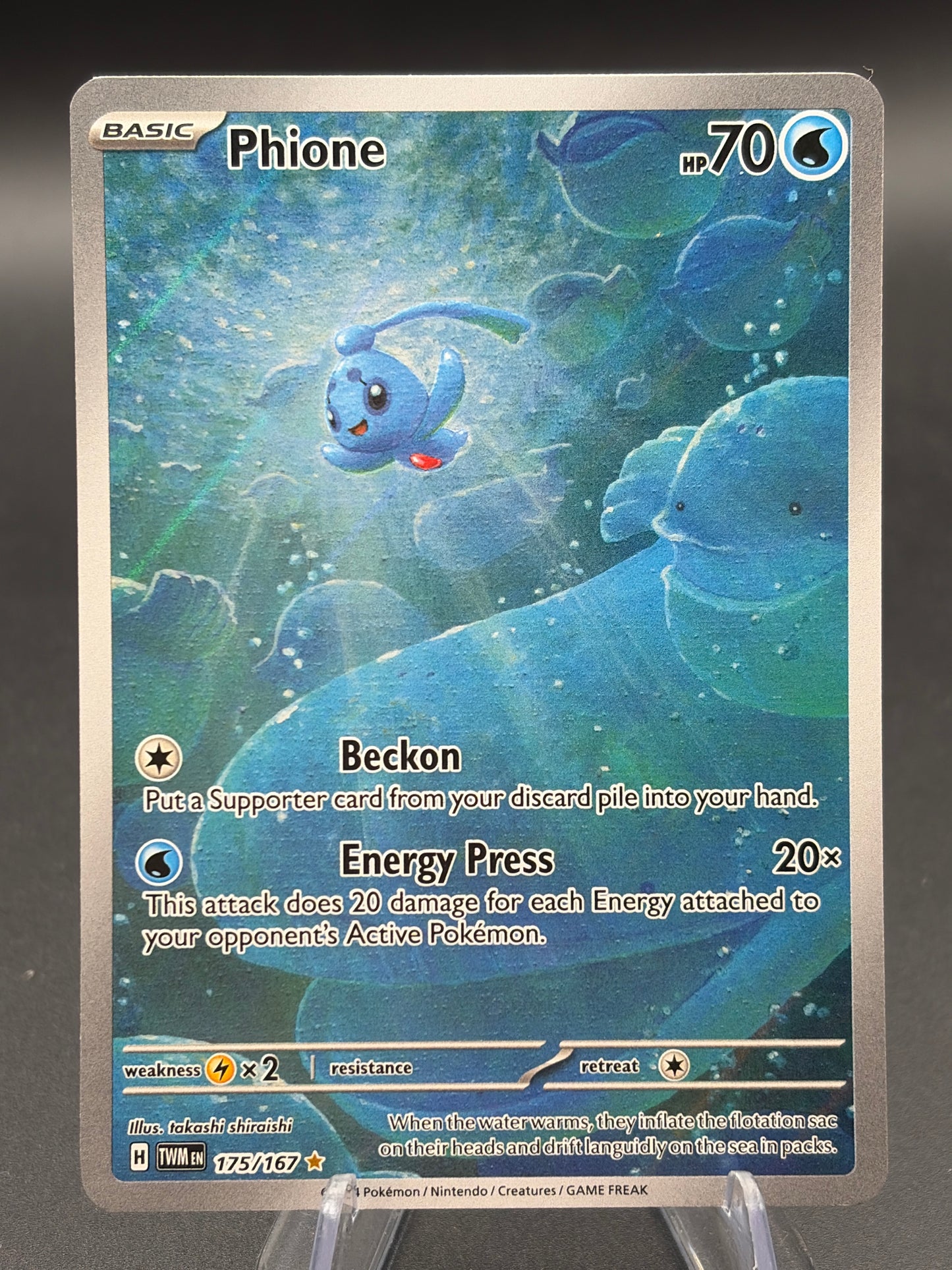 Pokémon TCG: 2024 Phione - 175/167 - SV: Twilight Masquerade