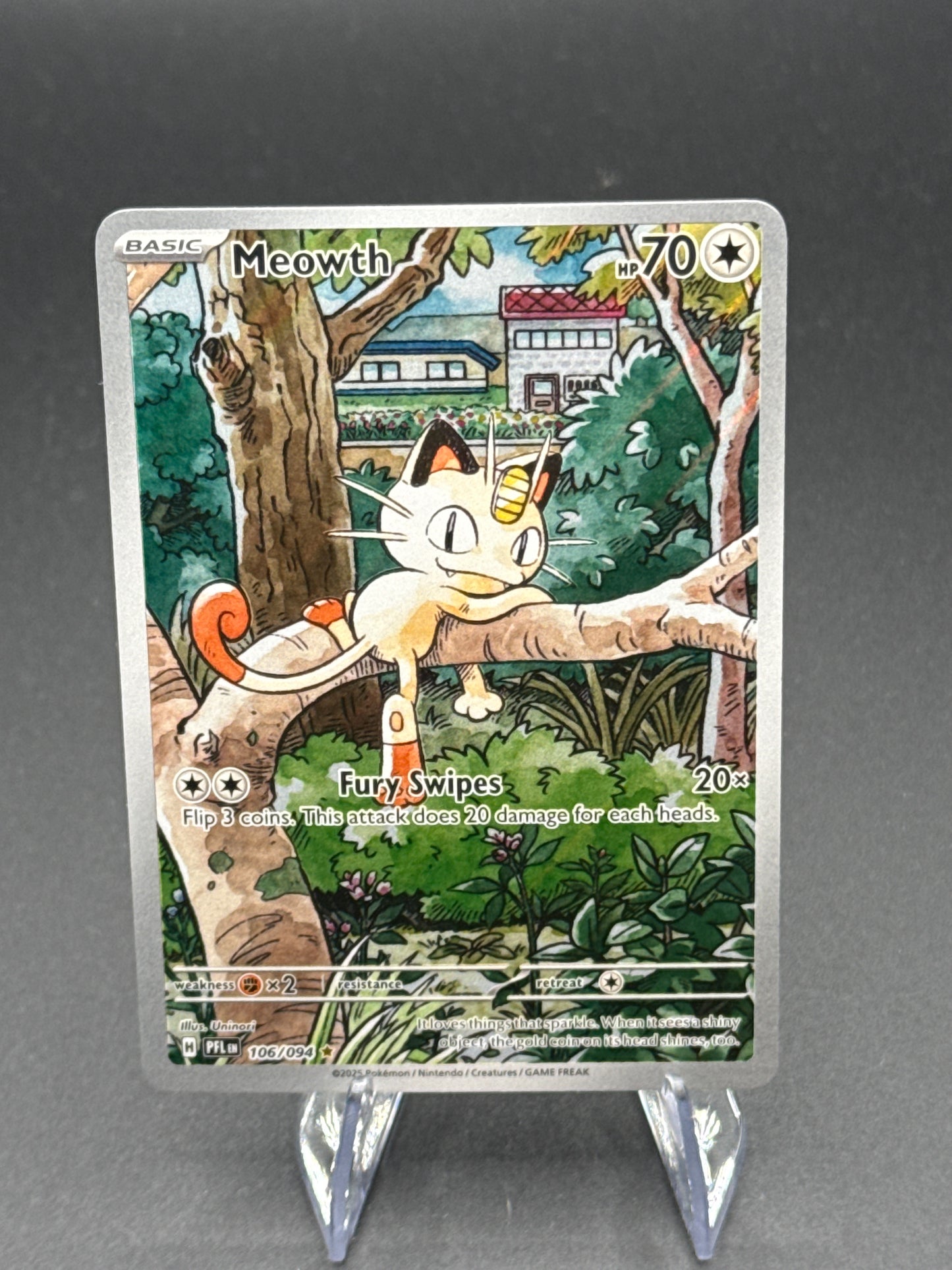 Pokémon TCG: 2025 Meowth - 106/094 - PFL: Phantasmal Flames
