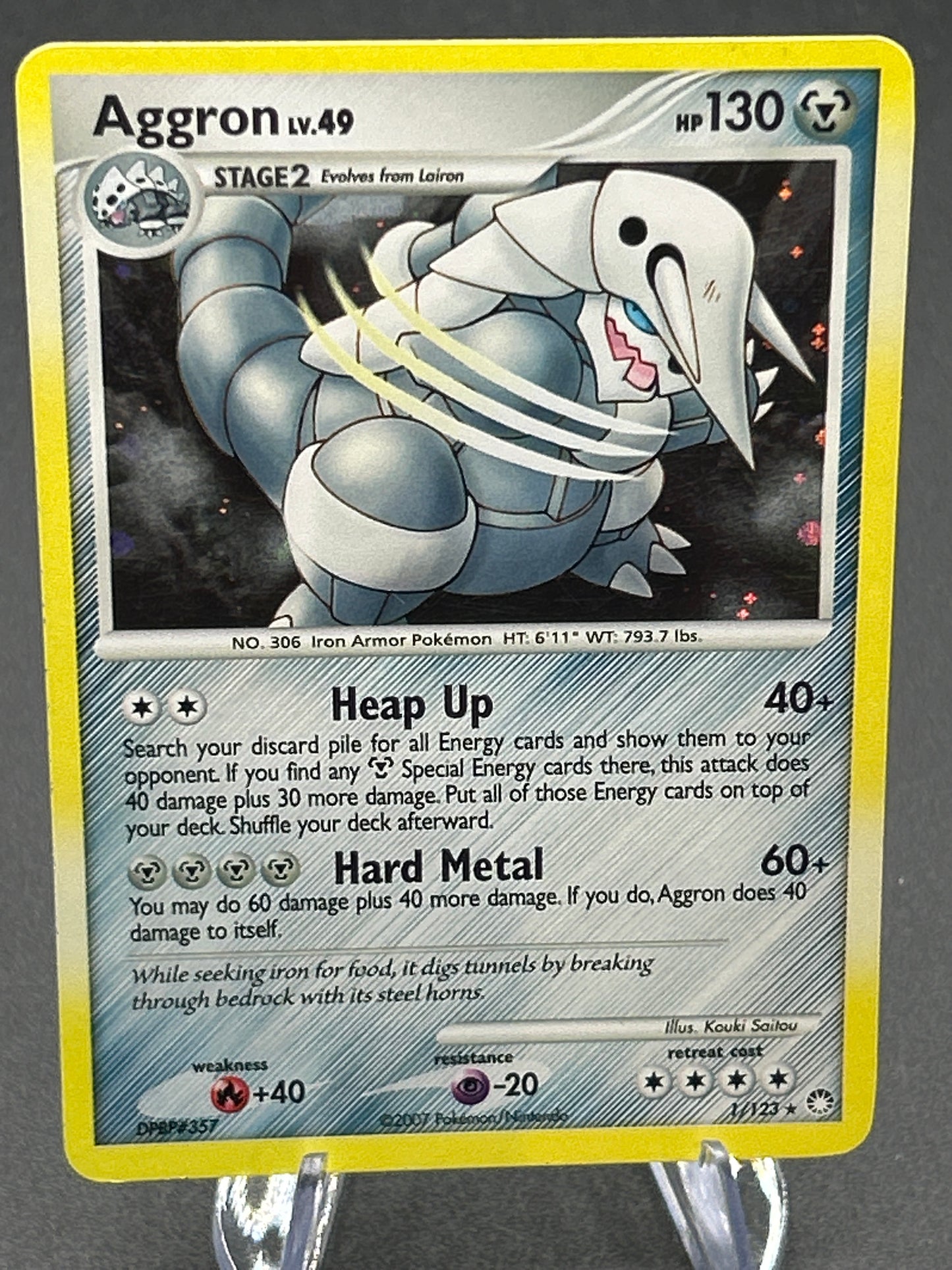 Pokémon TCG: 2007 Aggron 1/123 - Mysterious Treasures
