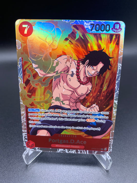 One Piece TCG: Portgas.D.Ace OP02-013 SR Paramount War