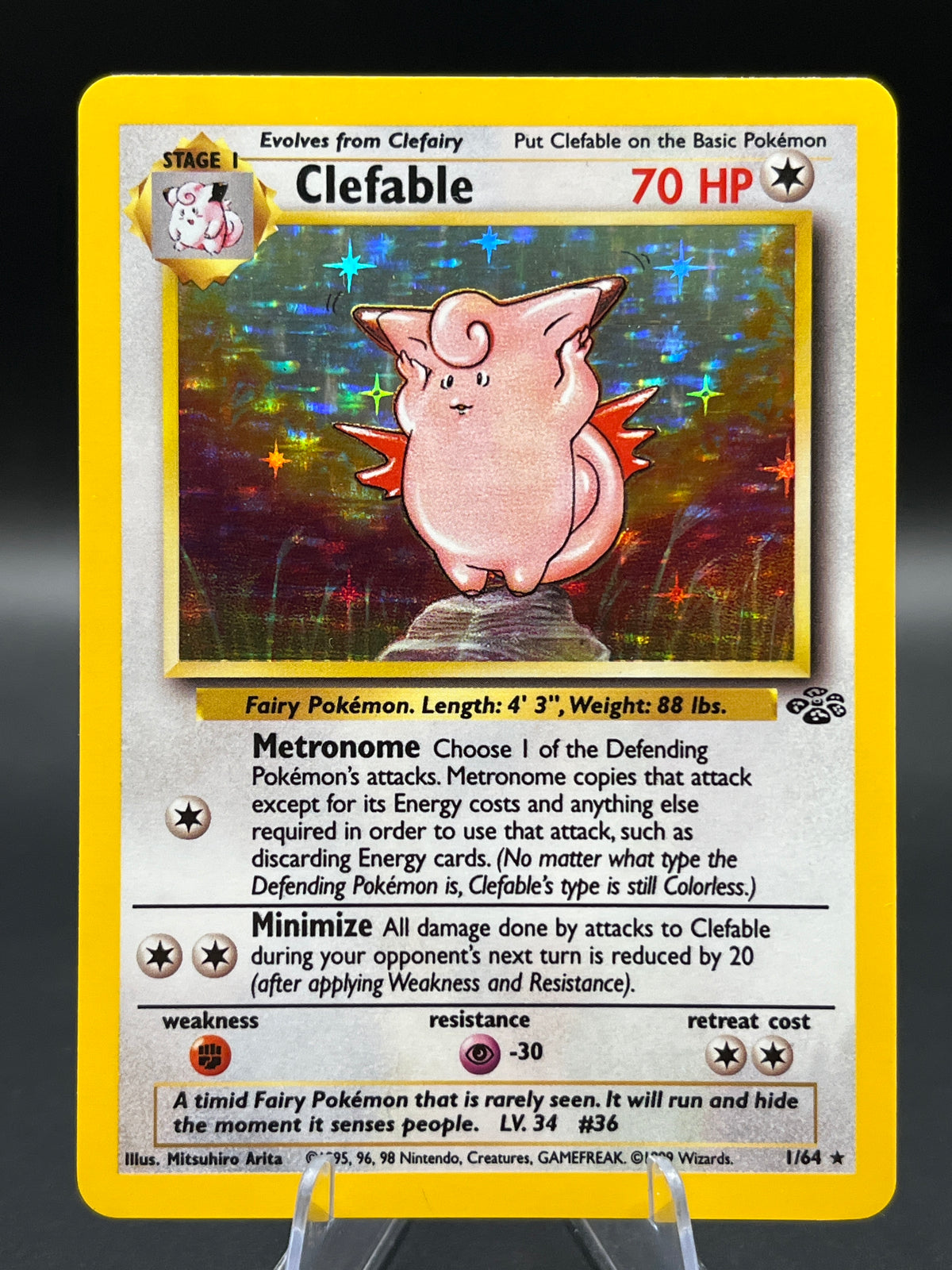 Pokémon TCG: 1999 Clefable 1/64 - Jungle Holo