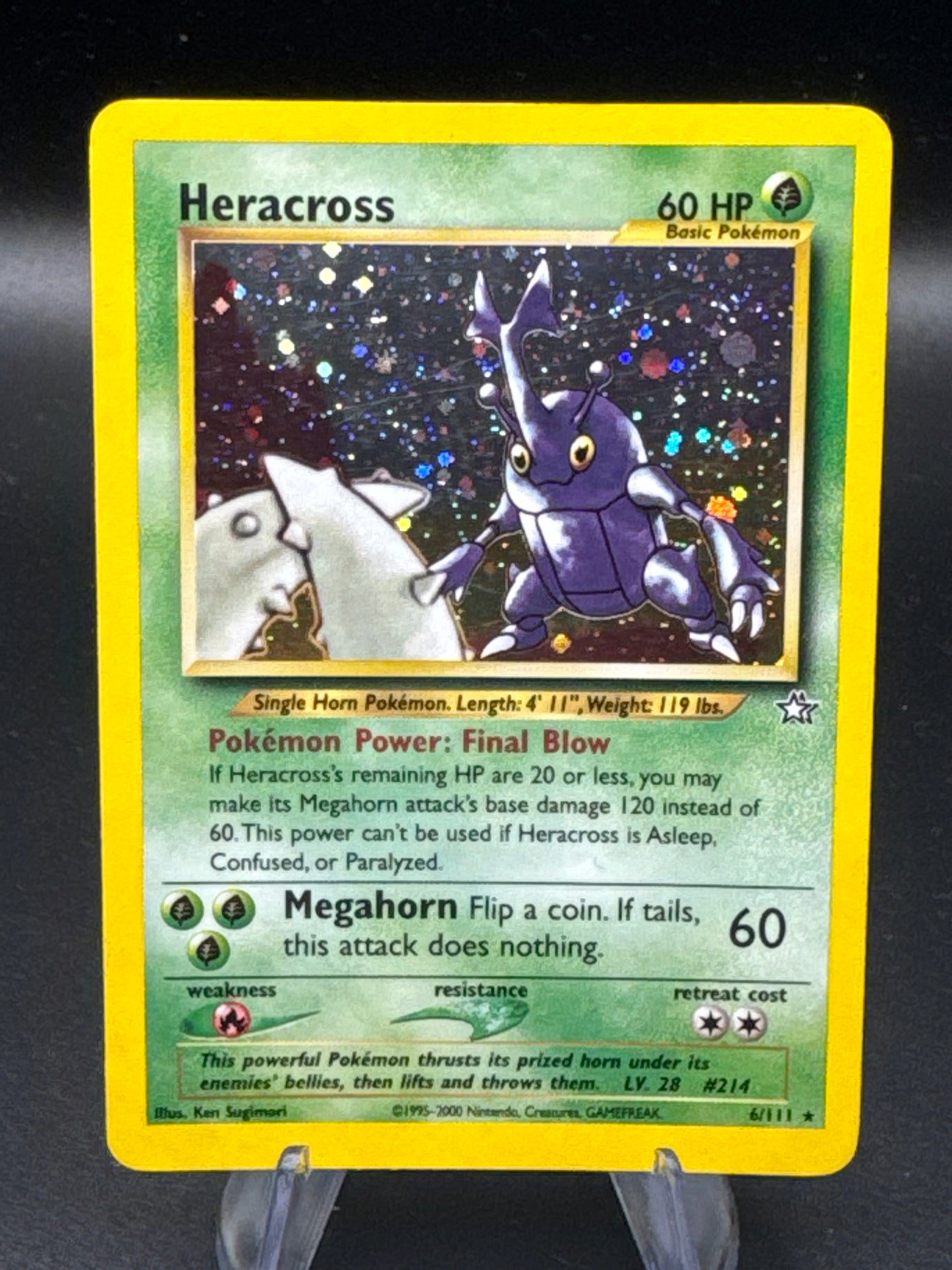 Pokemon TCG: 2000 Heracross 6/111 - Neo Genesis - Holo