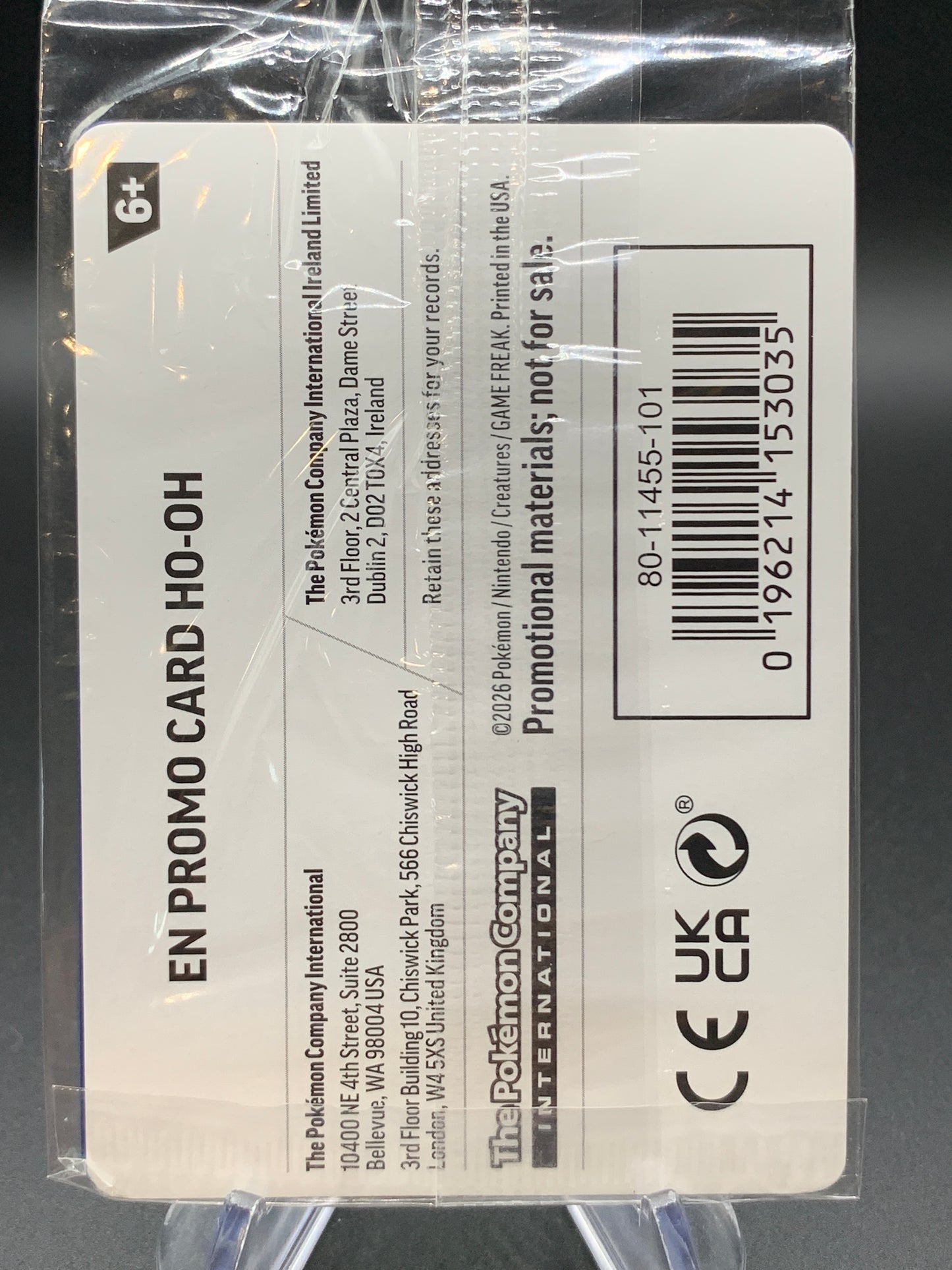 Pokémon TCG: 2026 HO-Oh - 010/086 - GS: GameStop Sealed Promo