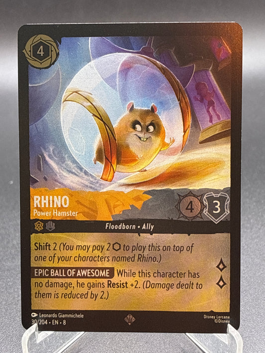 Lorcana TCG: Rhino Power Hamster (Cold Foil) 30/204 Reign of Jafar
