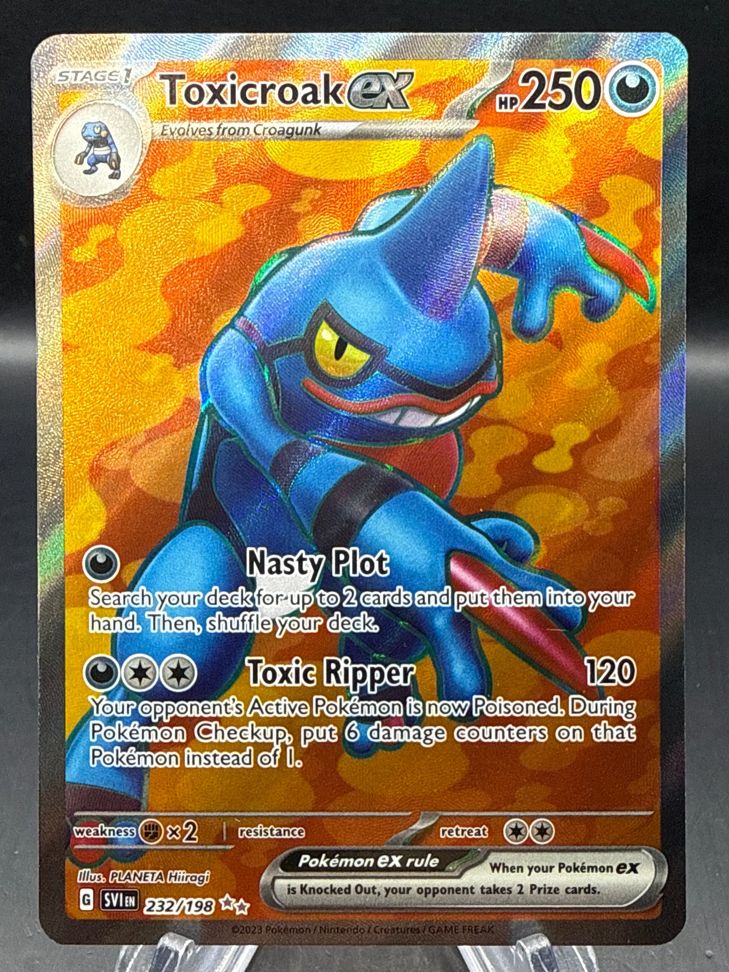 Pokémon TCG: 2023 Toxicroak ex - 232/198 - SV01: Scarlet & Violet Base Set