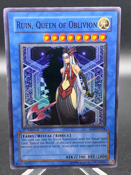 Yu-Gi-Oh! TCG Ruin, Queen of Oblivion SOI-EN034  - Shadow of Infinity