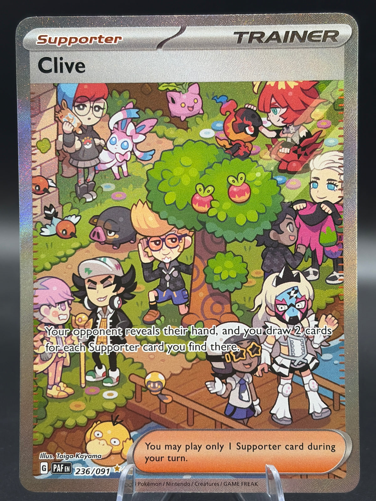 Pokémon TCG: 2024 Clive 236/091 S&V Paldean Fates Trainer Alt Art