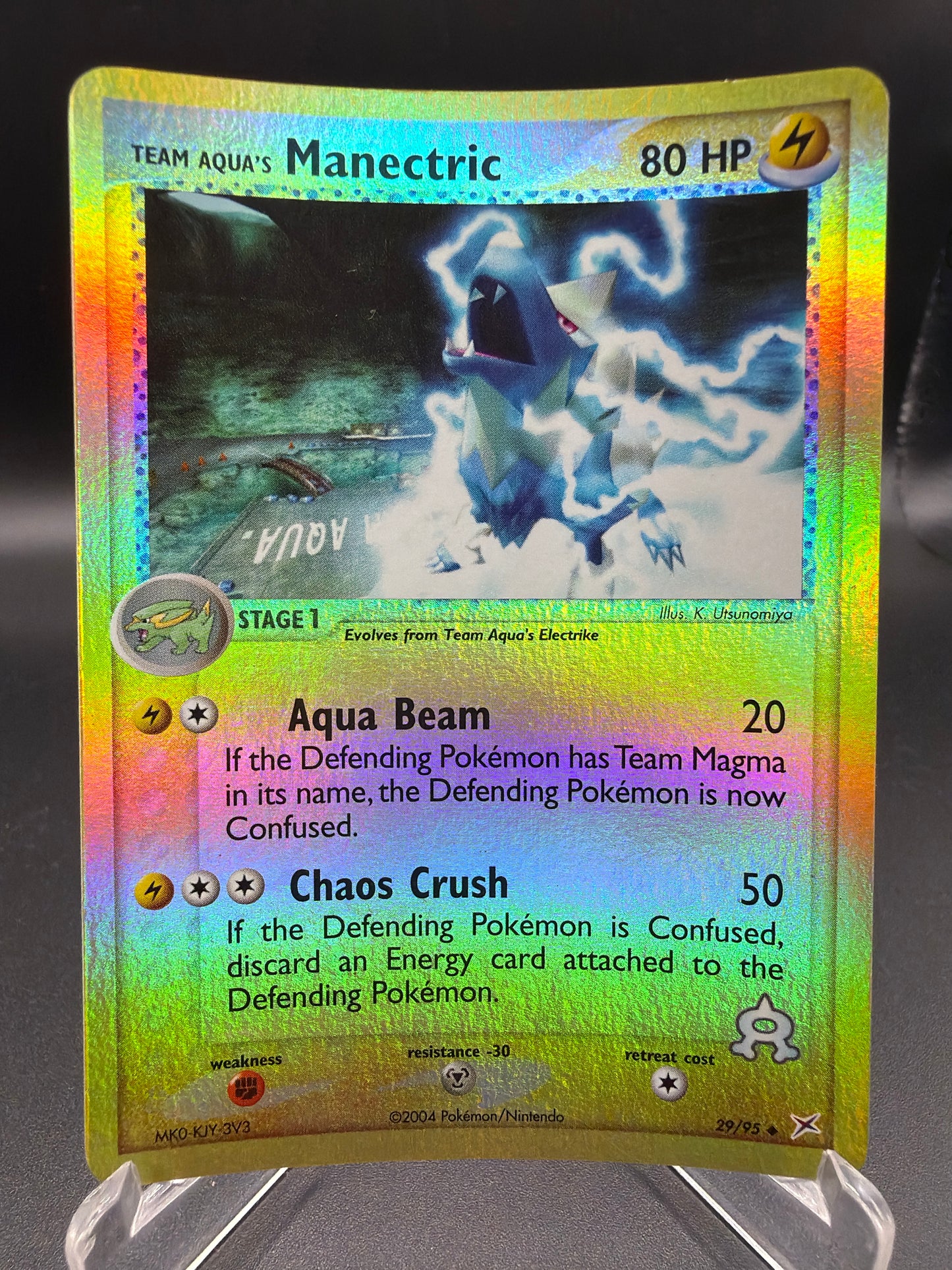 Pokémon TCG: 2004 Team Aqua's Manectric - 29/95 - Team Magma vs Team Aqua (MA)