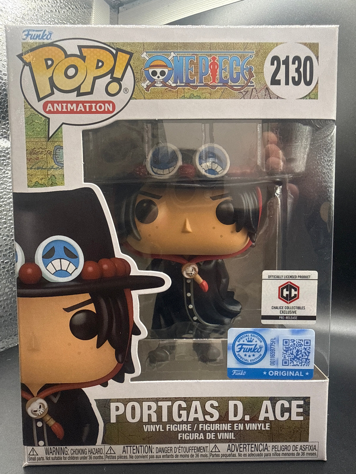 Funko PoP! One Piece: Portgas D. Ace (Funko Special Edition) (Chalice Collectibles Exclusive Pre-Release)