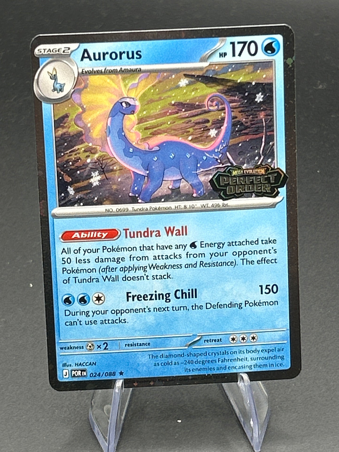 Pokémon TCG: 2026 Aurorus - 024/088 - Perfect Order Sealed Promo Stamped