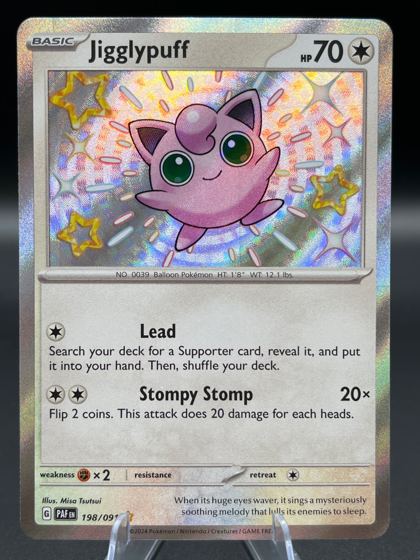 Pokémon TCG: 2024 Jigglypuff - 198/091 - SV: Paldean Fates