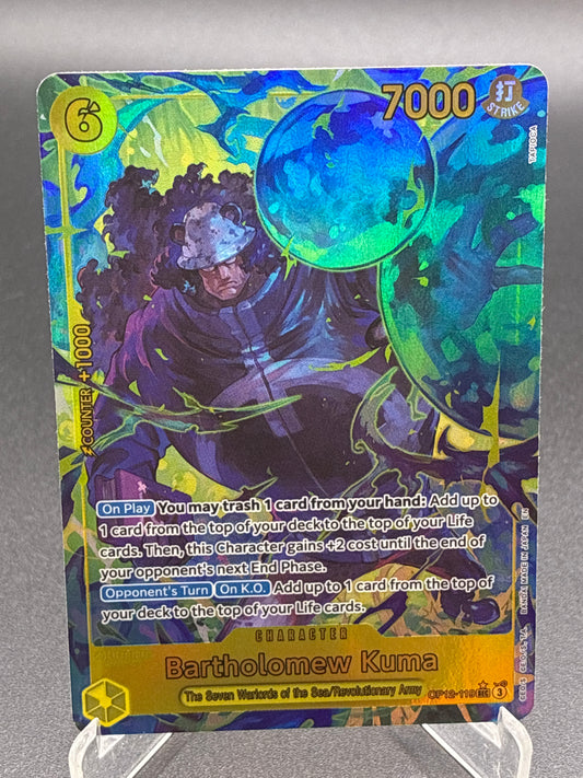 One Piece TCG: Bartholomew Kuma OP12-119 Legacy of the Master (SEC)