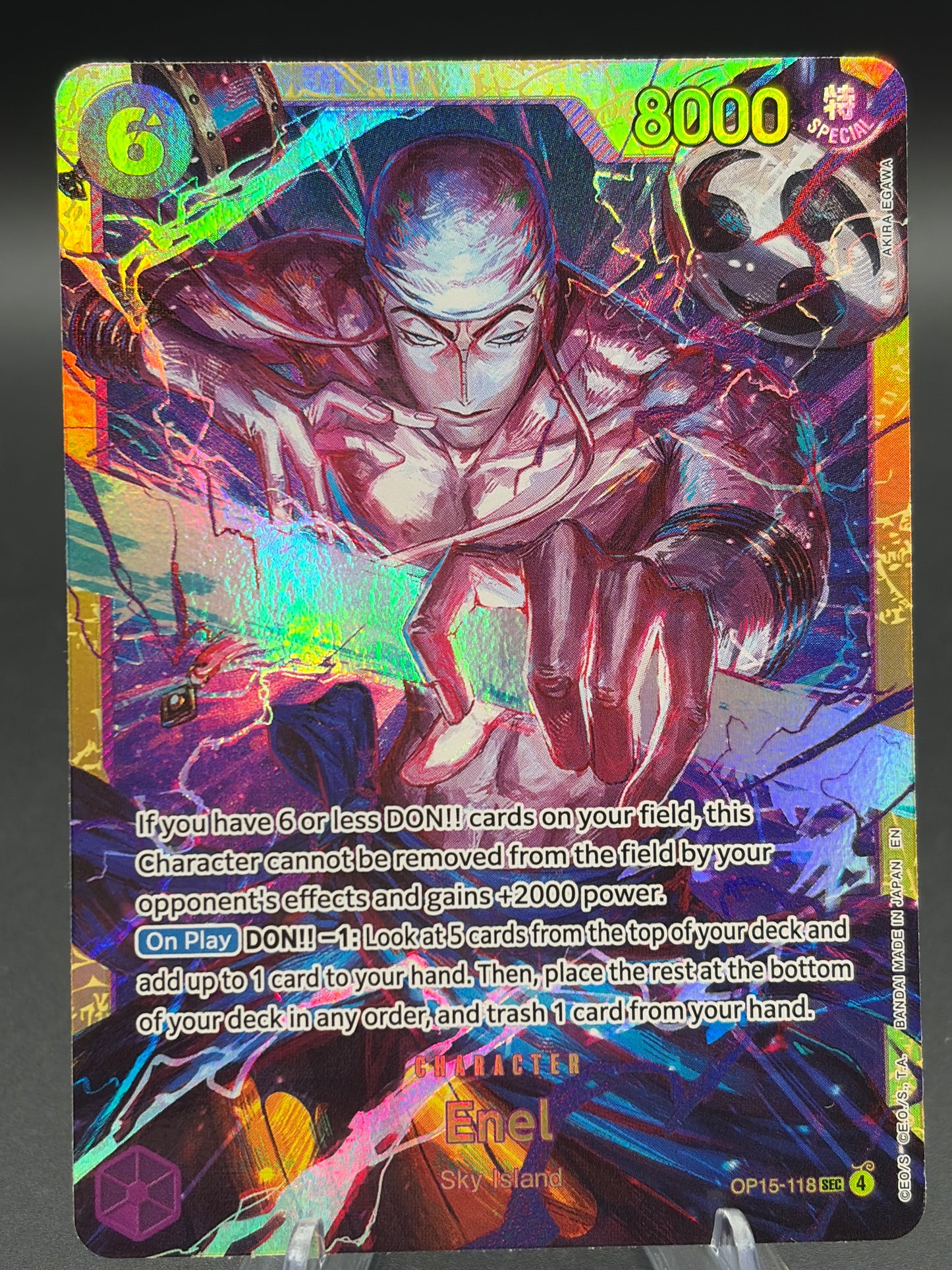 One Piece TCG: 2026 Enel (OP15-118) - Adventure on Kami's Island (OP15-EB04)