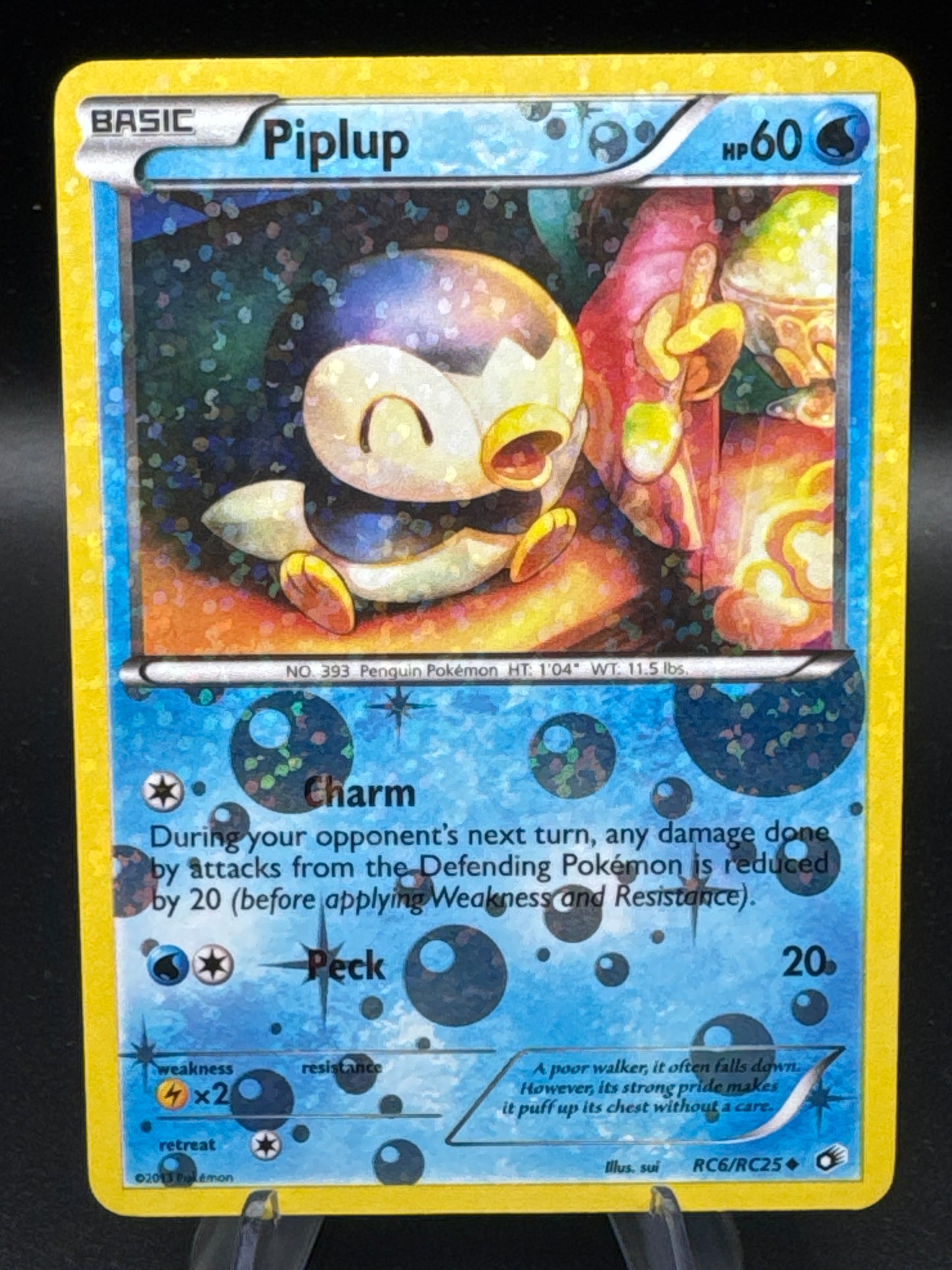 Pokémon TCG: 2013 Piplup - RC6/RC25 - BW: Legendary Treasures Radiant Collection