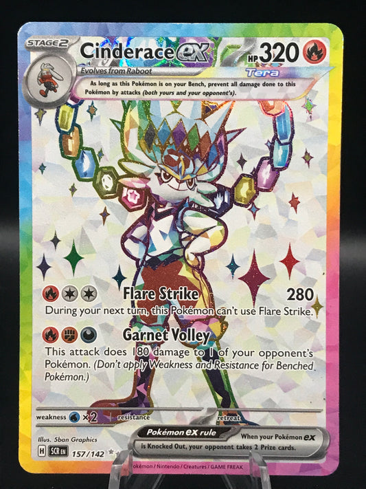 Pokemon TCG 2024 Cinderace ex 157/142 S&V: Stellar Crow