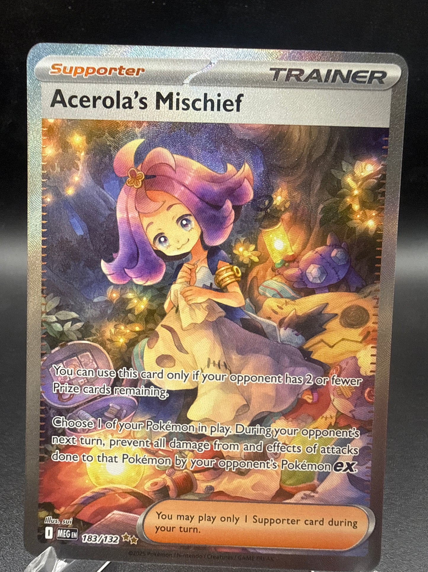 Pokémon TCG: 2025 Acerola's Mischief 183/132 MEG: Mega Evolution