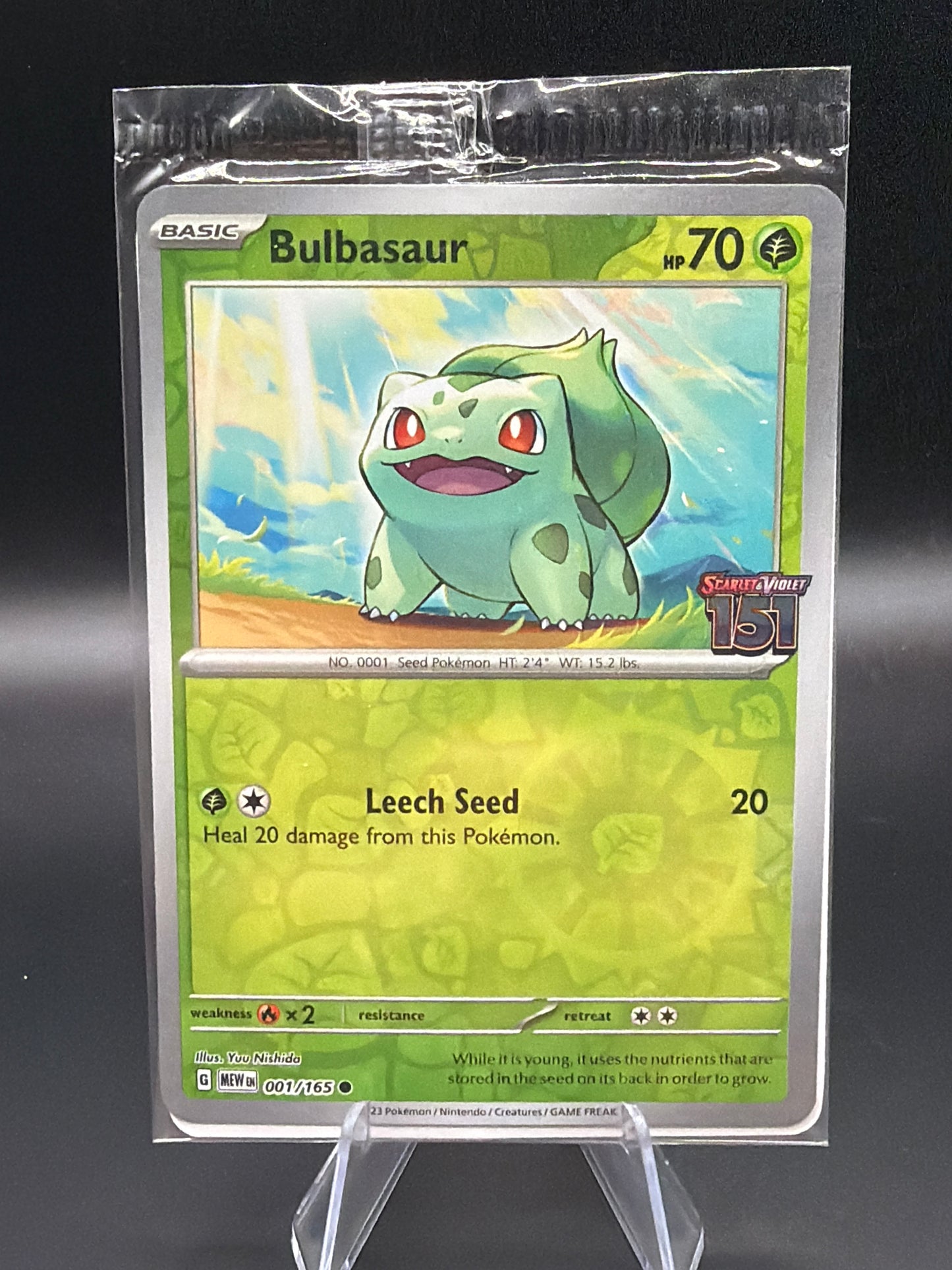 Pokémon TCG: Bulbasaur 001/165 SV: 151 Best Buy Promo Sealed
