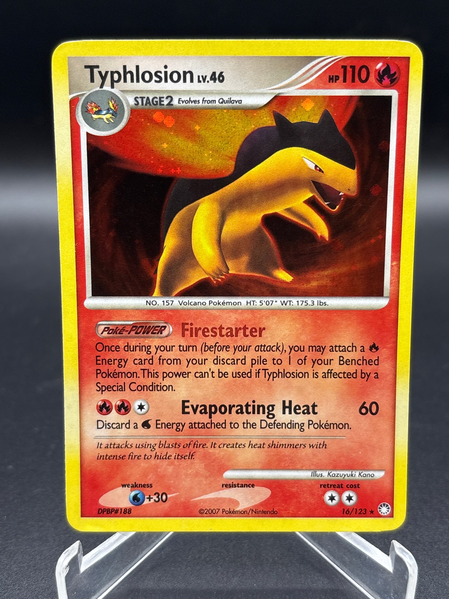 Pokémon TCG: 2008 Typhlosion 16/123 Mysterious Treasures