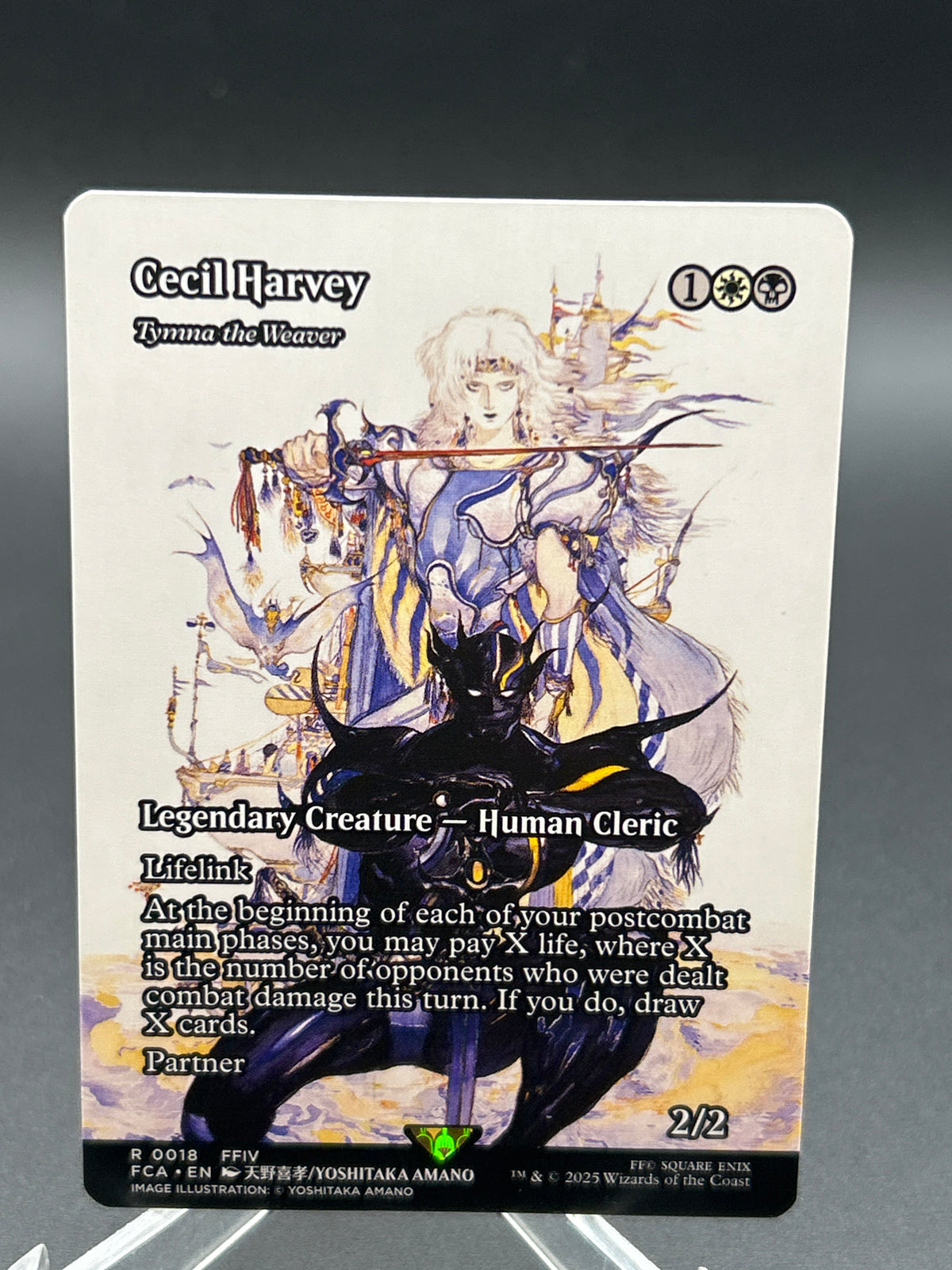 MTG TCG: Cecil Harvey - Tymna the Weaver (Showcase) - FINAL FANTASY: Through the Ages (FCA)