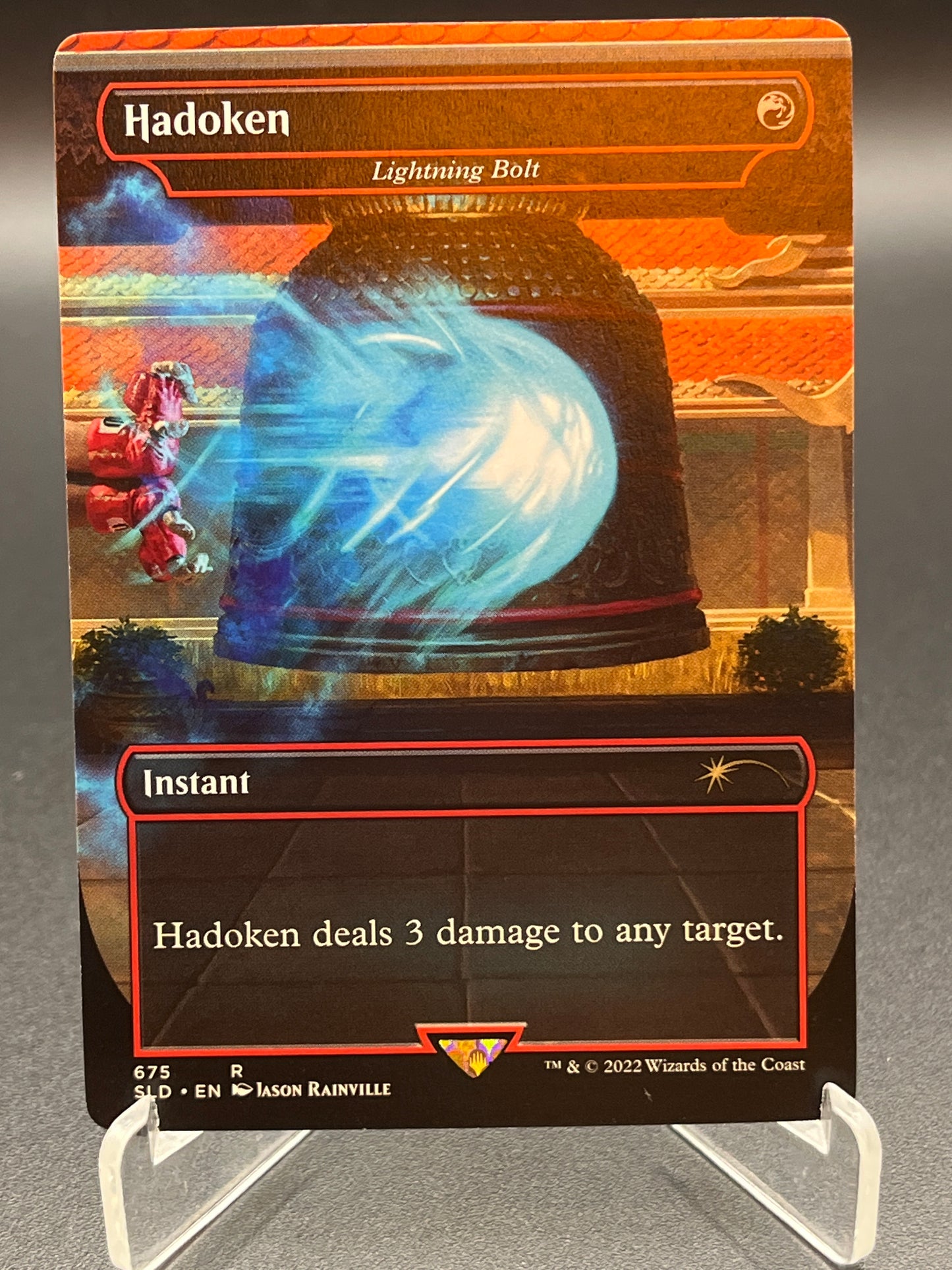 MTG TCG: Hadoken - Lightning Bolt R 0675 SLD: Secret Lair Drop Series (Street Fighter)