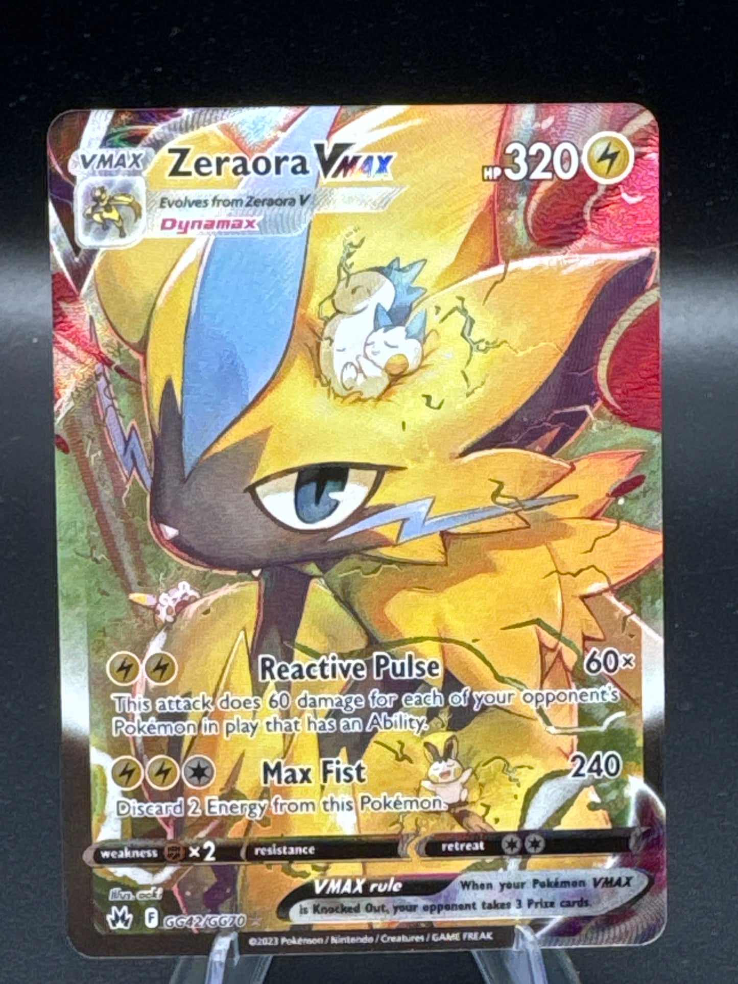 Pokémon TCG: 2023 Zeraora VMAX GG42/GG70 Crown Zenith Galarian Gallery