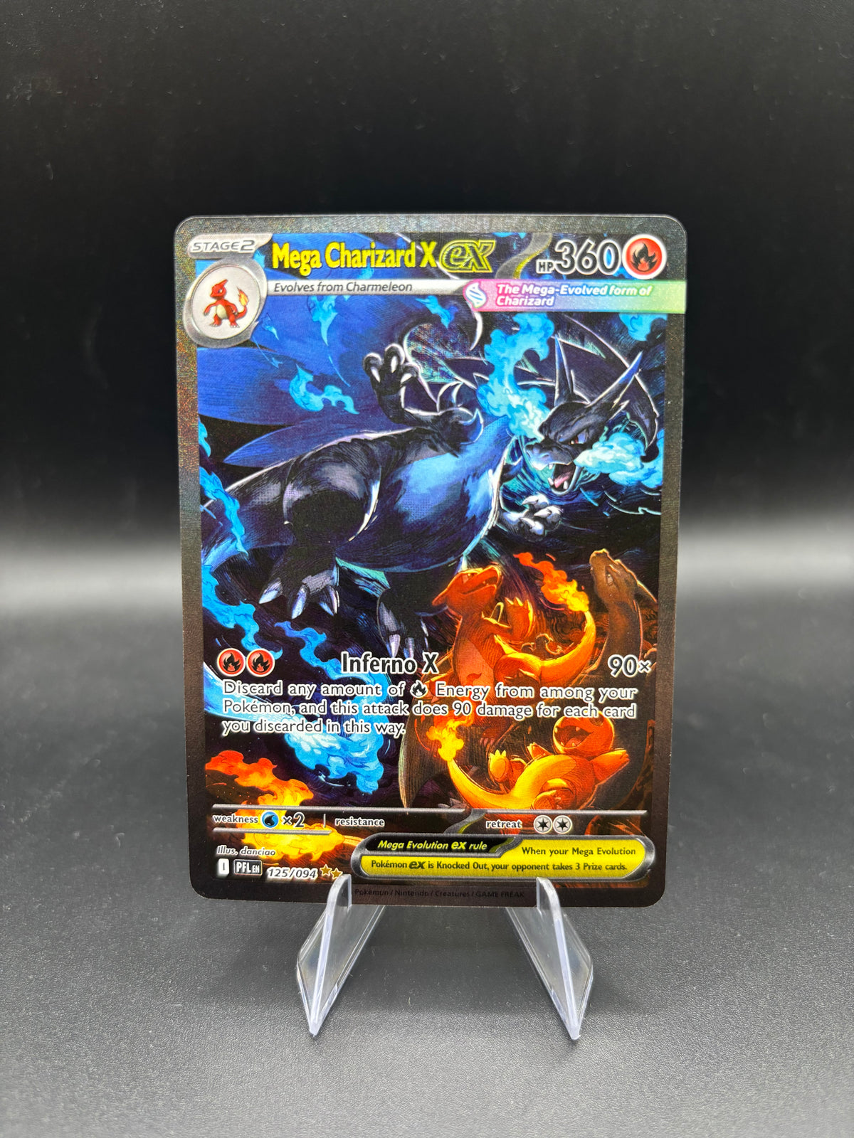 Pokémon TCG: 2025 Mega Charizard X ex - 125/094 PFL: Phantasmal Flames