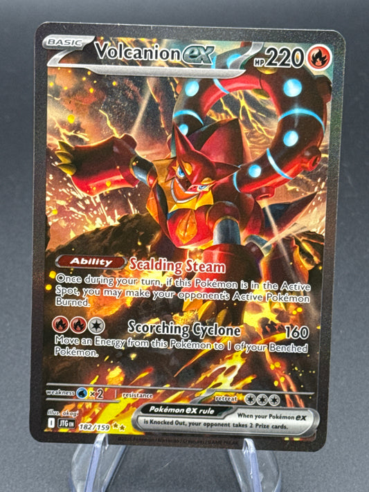 Pokémon TCG: 2025 Volcanion ex 182/159 SV: Journey Together