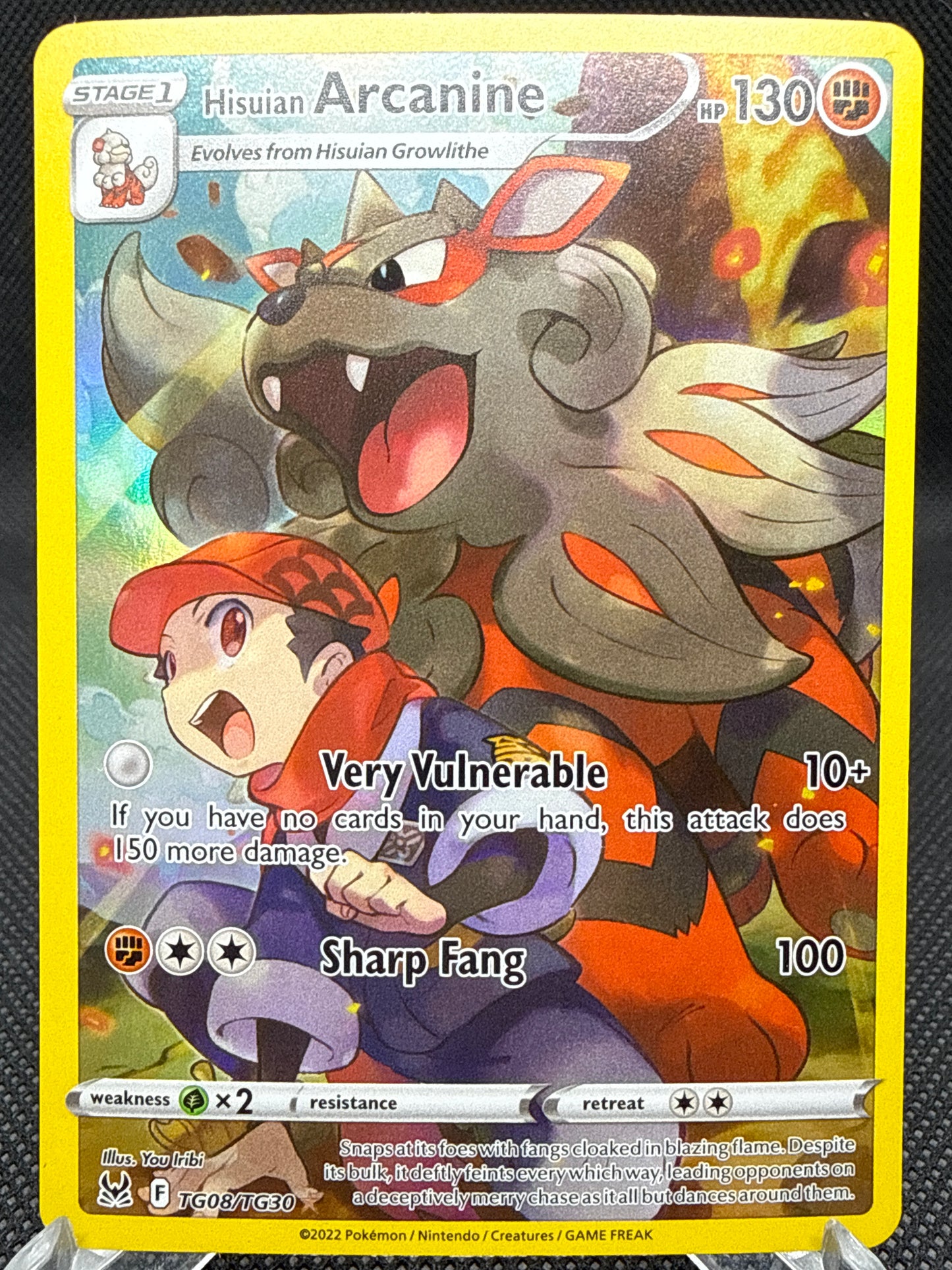 Pokémon TCG: 2022 Hisuian Arcanine - TG08/TG30 - SWSH11 Lost Origin Trainer Gallery